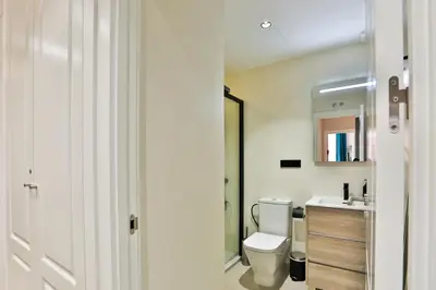 Un baño de #Madrid Centro. 3D. Gran Via. Callao.Puerta del Sol