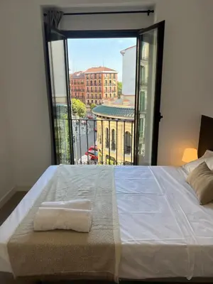 Cama o camas de una habitación en Casa de Huéspedes Mi lla
