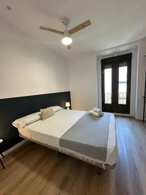 Cama o camas de una habitación en Casa de Huéspedes Mi lla