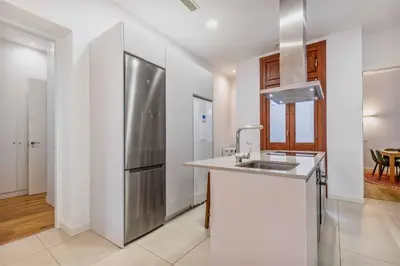 Una cocina o zona de cocina en Bellas Artes en Madrid