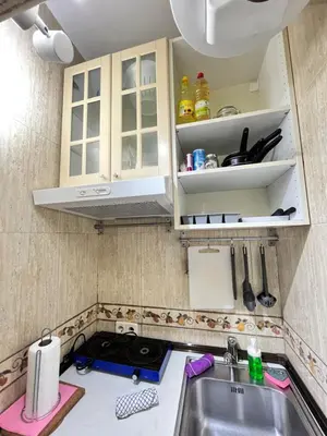 Una cocina o zona de cocina en Estudio Augusto Acogedor 2 Temporal