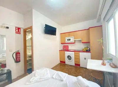 Una cocina o zona de cocina en Estudio Acogedor chueca