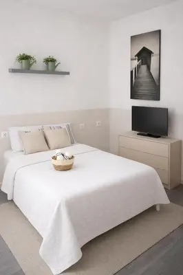 Una televisión o centro de entretenimiento en Habitaciones Parque Retiro y Movistar Arena