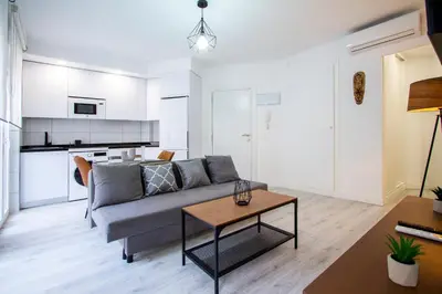 Una cocina o zona de cocina en Apartamentos Cuatro Caminos