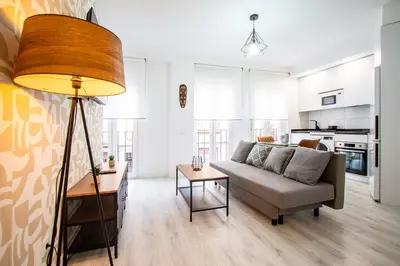 Una cocina o zona de cocina en Apartamentos Cuatro Caminos