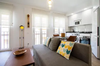 Una cocina o zona de cocina en Apartamentos Cuatro Caminos