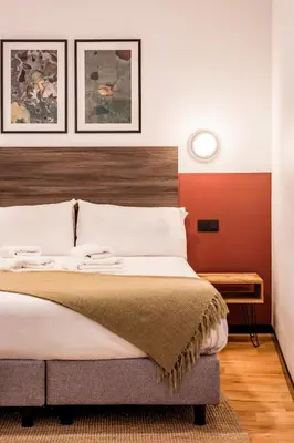 Cama o camas de una habitación en Bob W Madrid Atocha