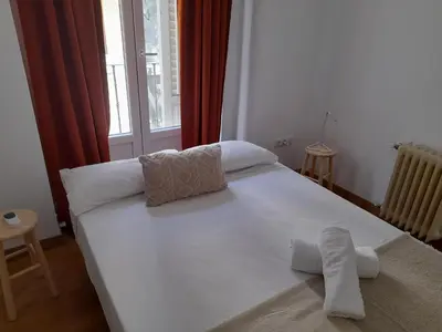 Cama o camas de una habitación en Espoz habitaciones