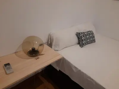 Cama o camas de una habitación en Espoz habitaciones