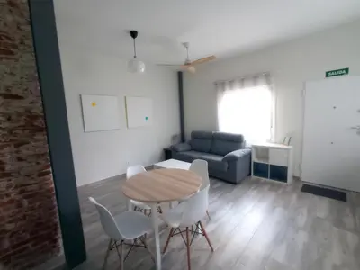 Zona de estar de La Casita de Vallecas