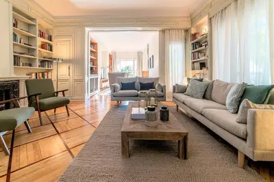 Zona de estar de Wishome-Piso señorial con grandes terrazas y vistas al Parque del Oeste
