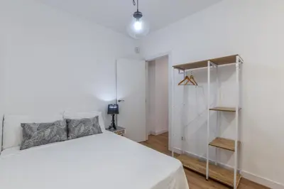 Cama o camas de una habitación en MyHouseSpain - Moderno apartamento ubicación inmejorable Madrid