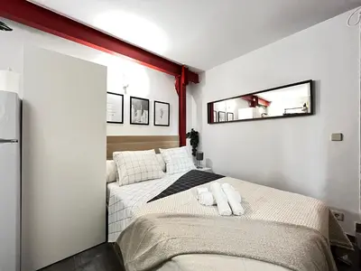 Cama o camas de una habitación en Estudio Caravaca Temporal