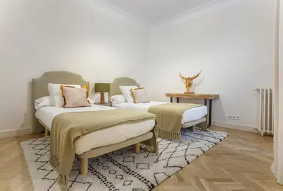 Cama o camas de una habitación en Apartamento Retiro Place en Madrid
