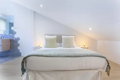 Cama o camas de una habitación en Apartamento Malasaña Terrace en Madrid