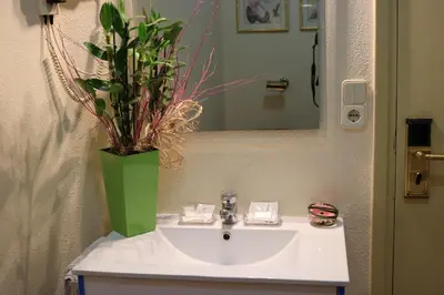 Un baño de Hostal Hispano - Argentino Gran Vía