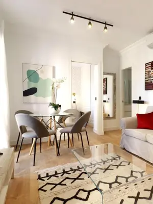 Zona de estar de Apartamentos Madrid Río