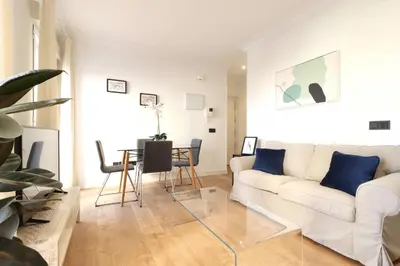 Zona de estar de Apartamentos Madrid Río