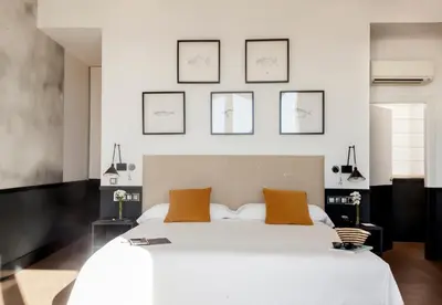 Cama o camas de una habitación en Inhala Hotel Garden