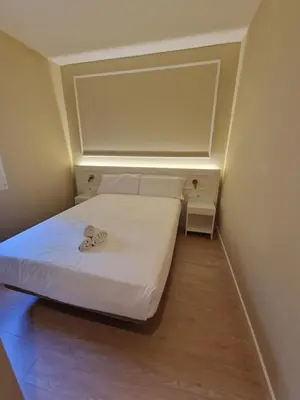 Cama o camas de una habitación en Le Petit Palü- Barco
