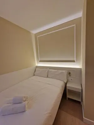 Cama o camas de una habitación en Le Petit Palü- Barco