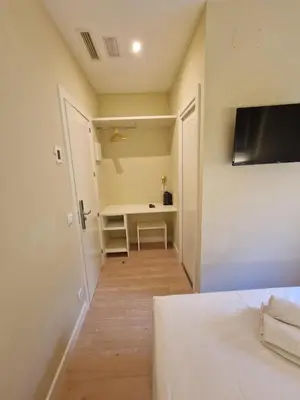 Cama o camas de una habitación en Le Petit Palü- Barco
