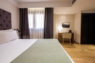 Cama o camas de una habitación en Zenit Abeba
