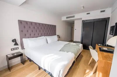 Cama o camas de una habitación en Zenit Abeba