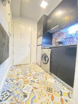 Una cocina o zona de cocina en Apartamento delux