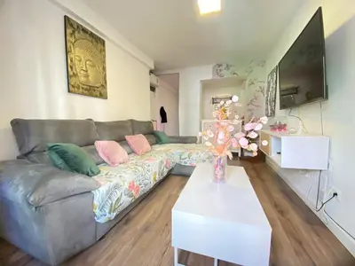 Zona de estar de Apartamento delux