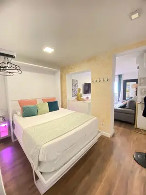 Cama o camas de una habitación en Apartamento delux