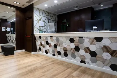El vestíbulo o zona de recepción de Petit Palace Cliper-Gran Vía