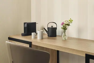 Utensilios para hacer té y café en NH Madrid Nacional