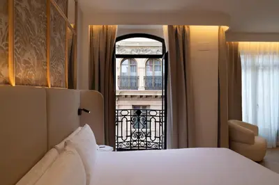 Cama o camas de una habitación en Petit Palace Chueca