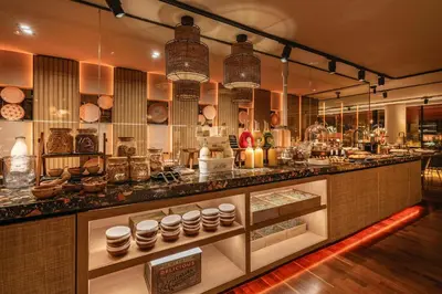 Una cocina o zona de cocina en Vincci Soma