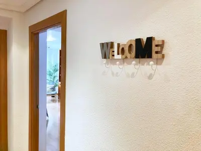 Plano de Apartamento grande, 2 dormitorios, garaje gratis