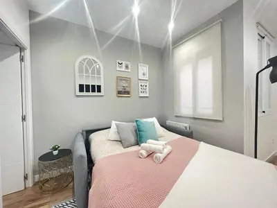 Cama o camas de una habitación en Piso Lacy Ile Temporal