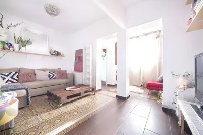 Zona de estar de Original apartamento en el corazón de Madrid TRES PE