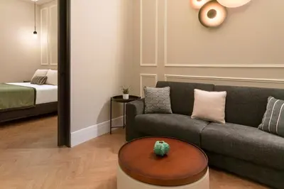Cama o camas de una habitación en Catalonia Puerta del Sol