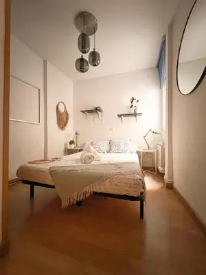Cama o camas de una habitación en La Estancia de Garrido