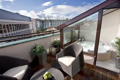 Un balcón o terraza de Hotel Opera