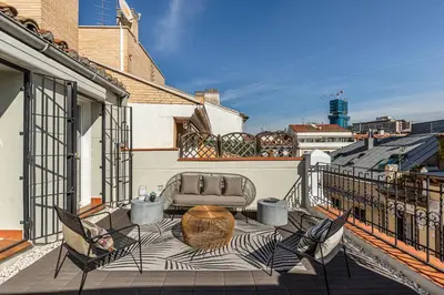 Un balcón o terraza de Waou Justicia I - Alquiler Corta Duración