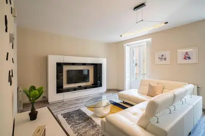 Zona de estar de Spectacular flat in Fuencarral/Gran Via