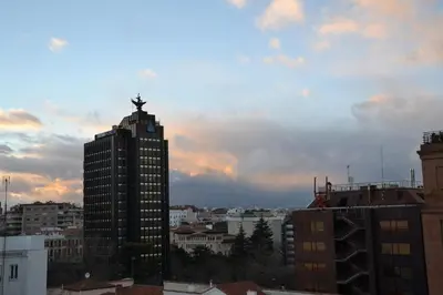 Vista general de Madrid o vista desde el hotel