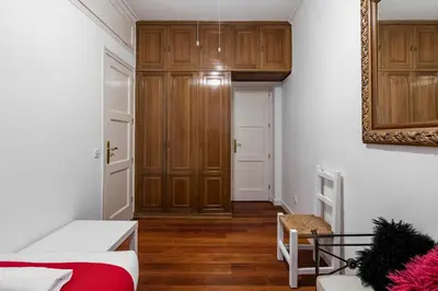Cama o camas de una habitación en Dobo Madrid Orense