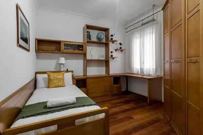 Cama o camas de una habitación en Dobo Madrid Orense