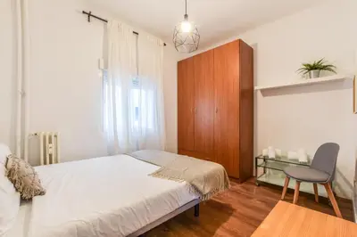Cama o camas de una habitación en Retiro VIII - Estilo urbano en el corazón de Madrid
