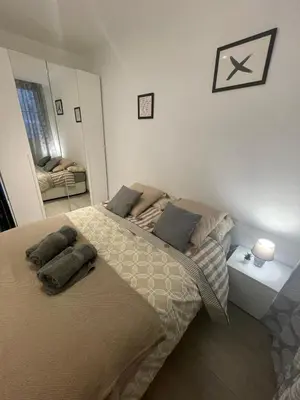 Cama o camas de una habitación en Stylish one bedroom flat in the heart of Madrid