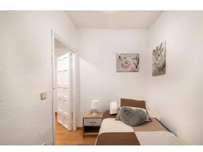 Cama o camas de una habitación en Apartamento en el centro de Madrid (chueca)