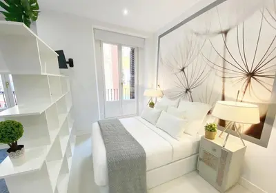 Cama o camas de una habitación en Apartamento Plaza Mayor centrico